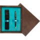 Single Wooden Box Wenge Turquoise