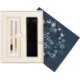 Christmas gift box navy blue