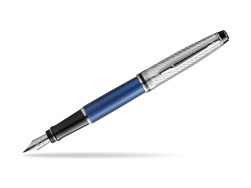 Waterman Expert Deluxe Metalic Blue Fountain Pen