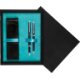 Double Wooden Box Black Turquoise